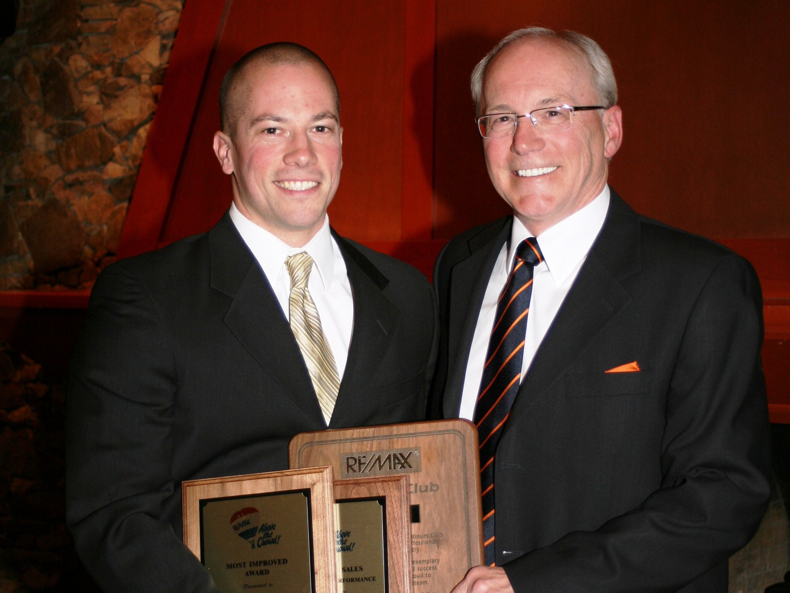 Todd receiving award